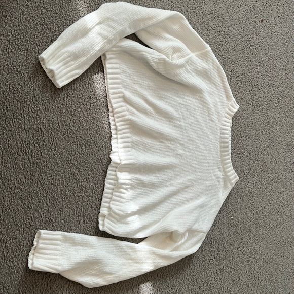 social scene cropped white sweater size xs - Picture 1 of 5